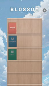 Landing page - users can select different chapters