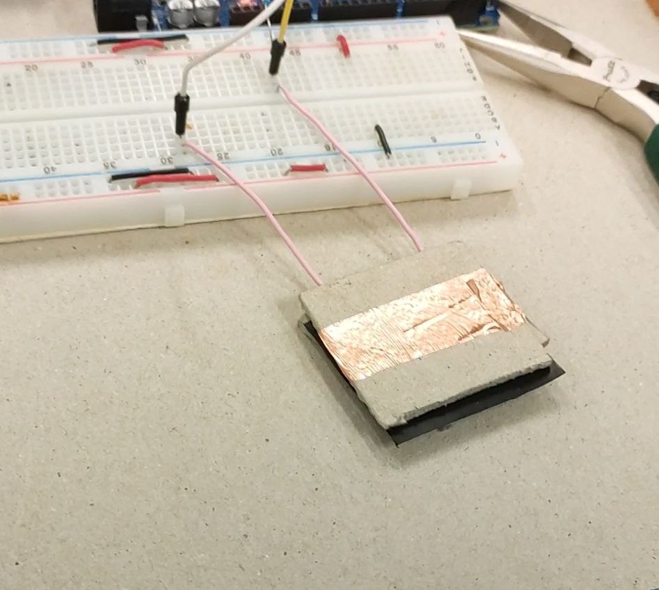 Single piezoresistive sensor fabricated to validate the working principle of pressure sensing