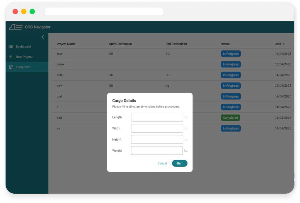 Equipment Recommender