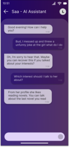 Conversation with Saa Screen ver 2