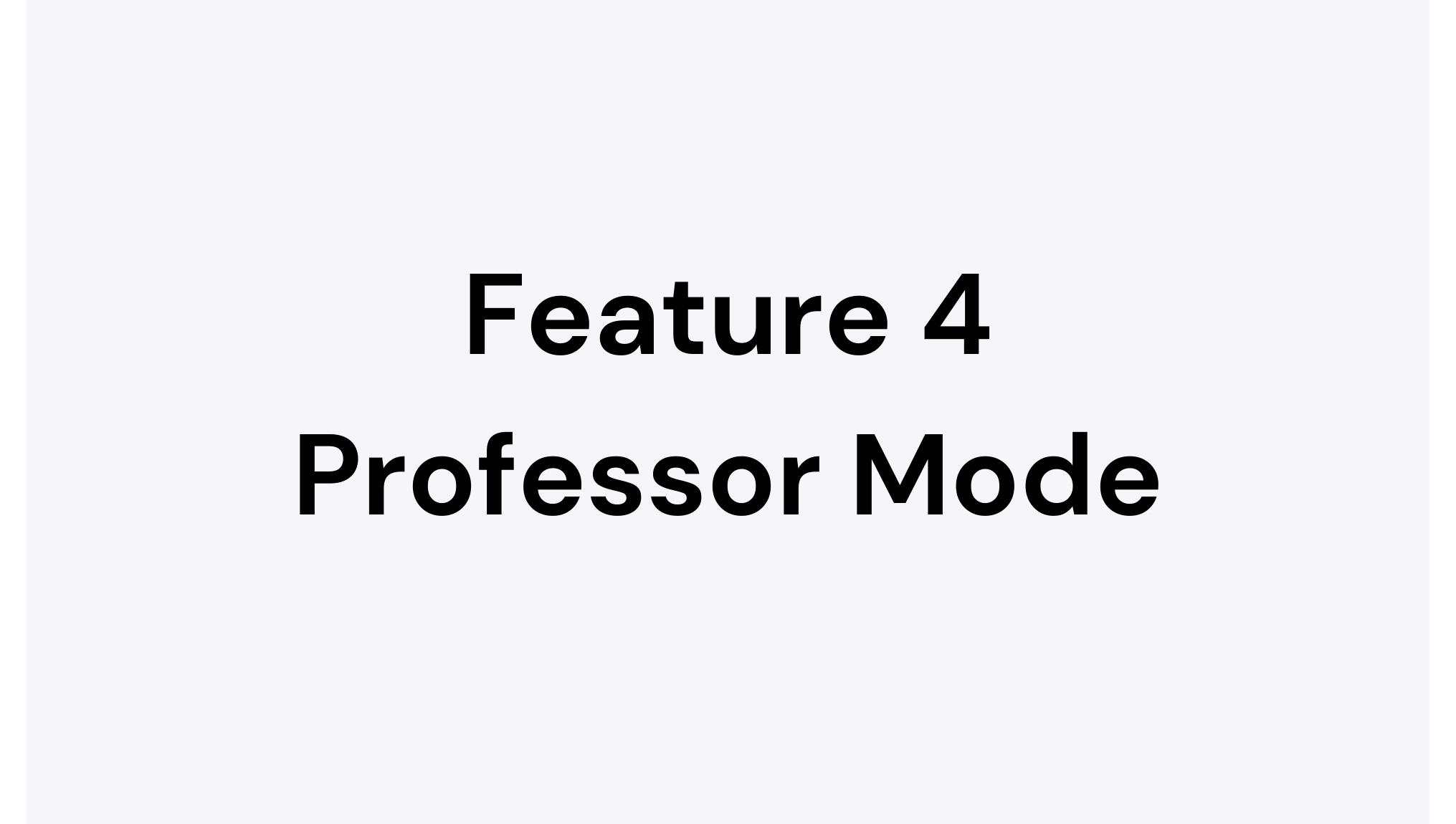 Professor Mode
