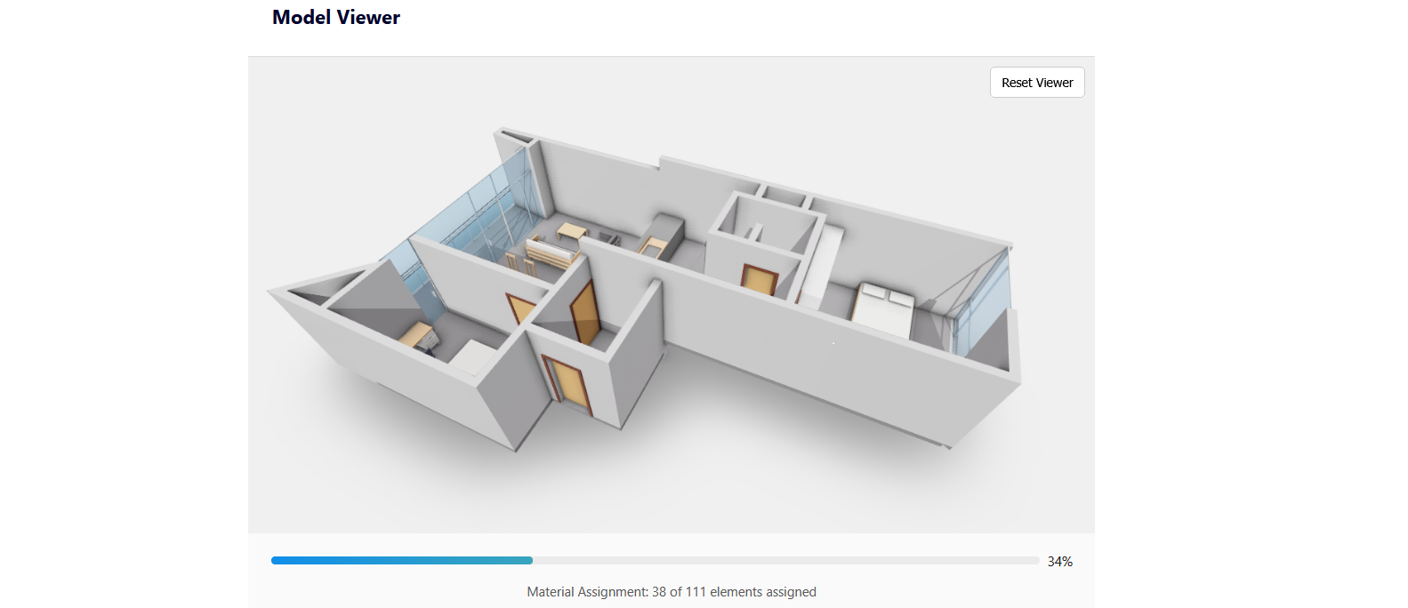 3D building model viewer