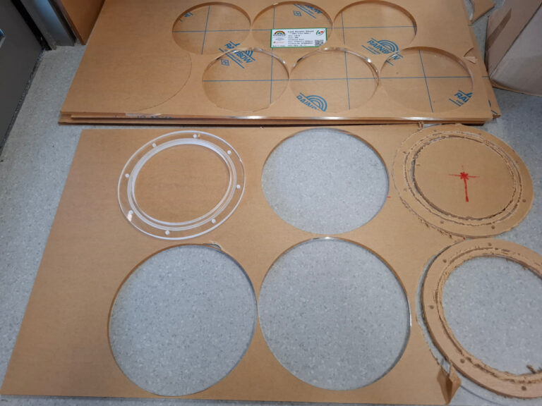 Raw acrylic boards