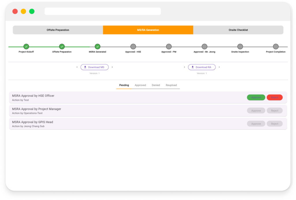 Manage Existing Project: MSRA Generation (Document Analyzer + Template Engine)