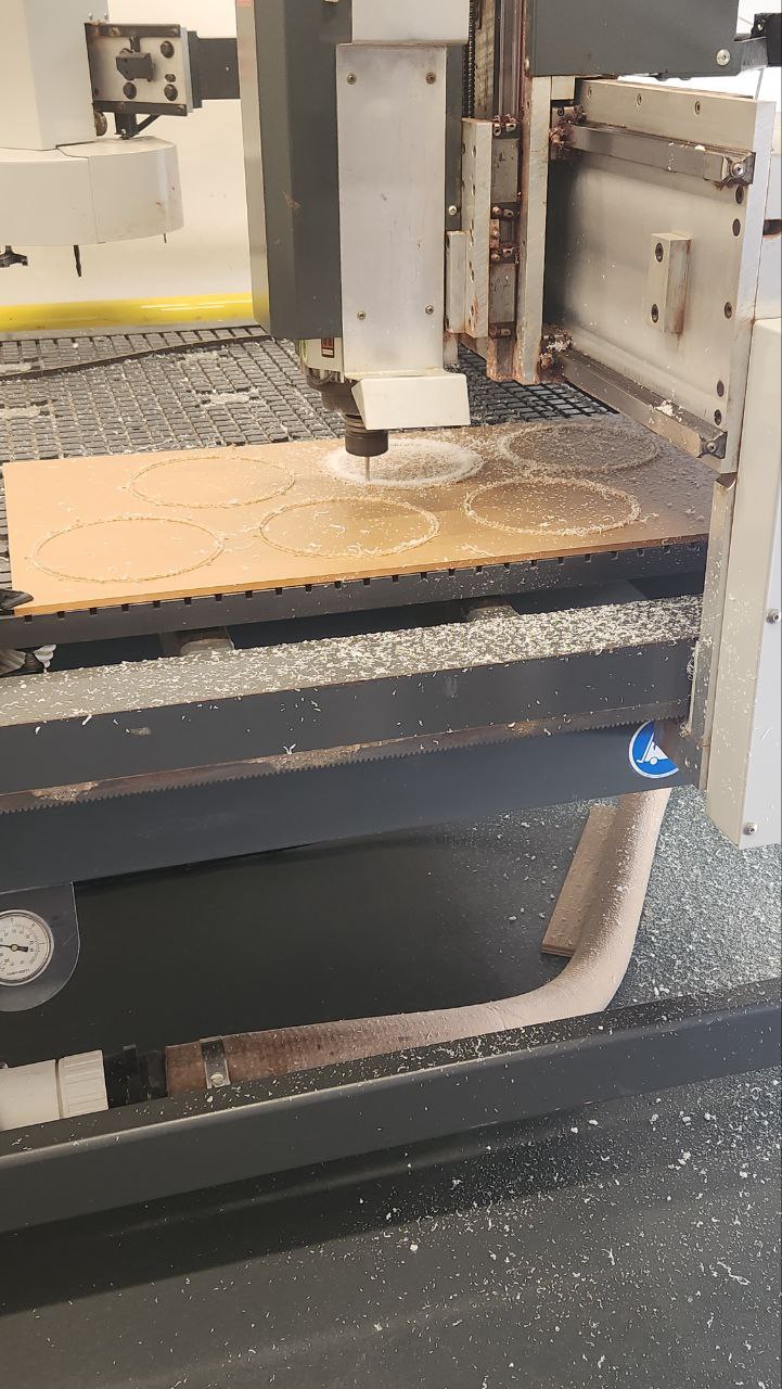 Cutting flange on router