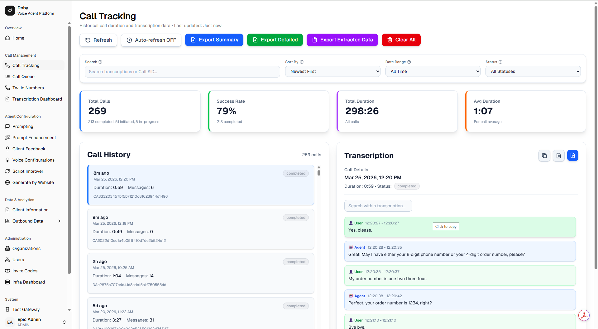 Business Dashboard